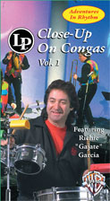 ADVENTURES IN RHYTHM #1 CONGAS-VHS -P.O.P. cover